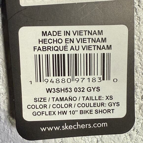 Skechers Goflex Side Pocket Bike Shorts, Charcoal Grey XSmall - Picture 8 of 8